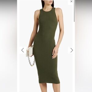 ALICE + OLIVIA
Wright ribbed wool-blend midi dress